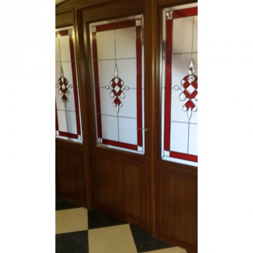 Puertas con paños fijos