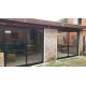 Cerramiento de barbacoa en serie 25 anolok con divisor en hoja cerradura exterior